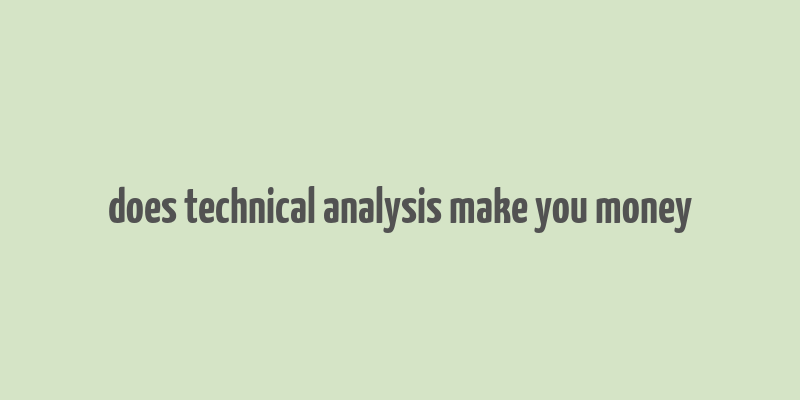 does technical analysis make you money