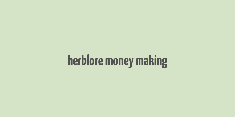 herblore money making