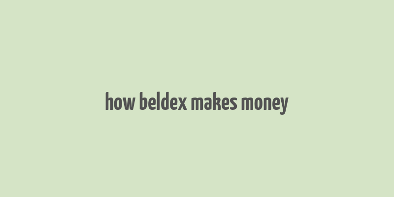 how beldex makes money