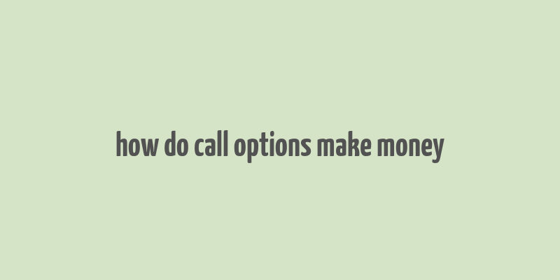 how do call options make money