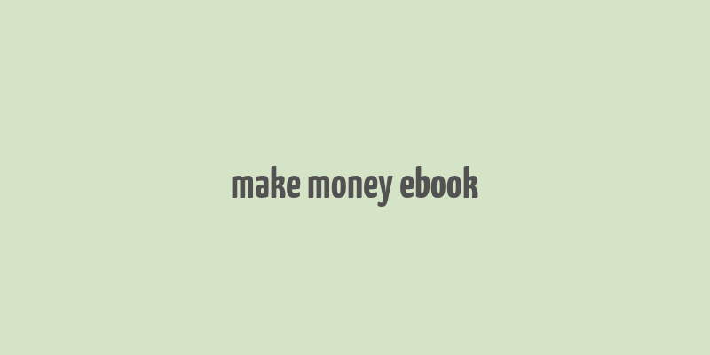 make money ebook