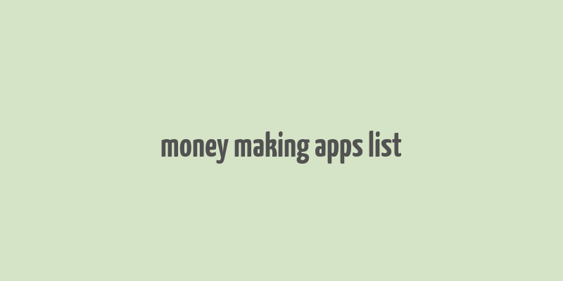 money making apps list