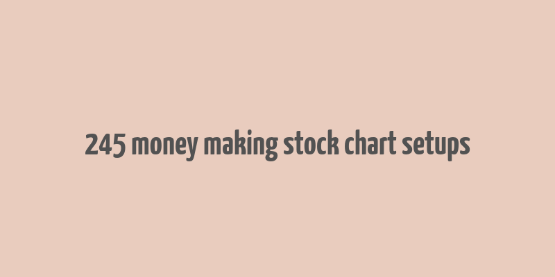 245 money making stock chart setups