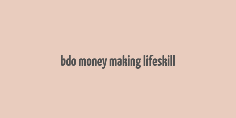 bdo money making lifeskill