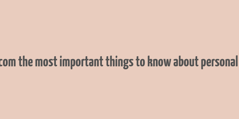 cinoko.com the most important things to know about personal finance