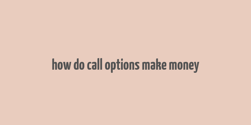 how do call options make money