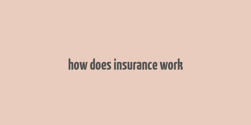 how does insurance work