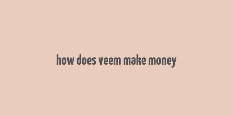 how does veem make money