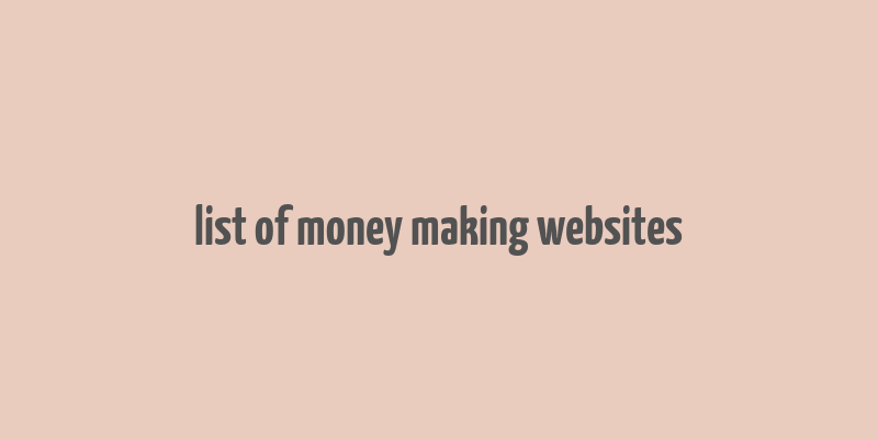 list of money making websites