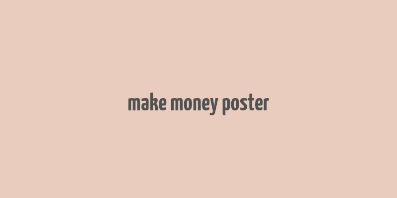 make money poster