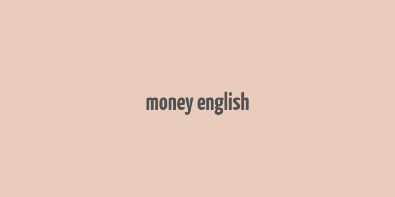 money english