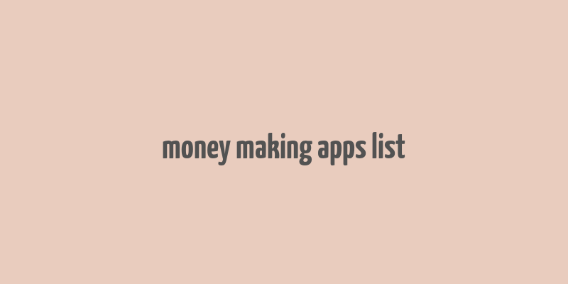 money making apps list