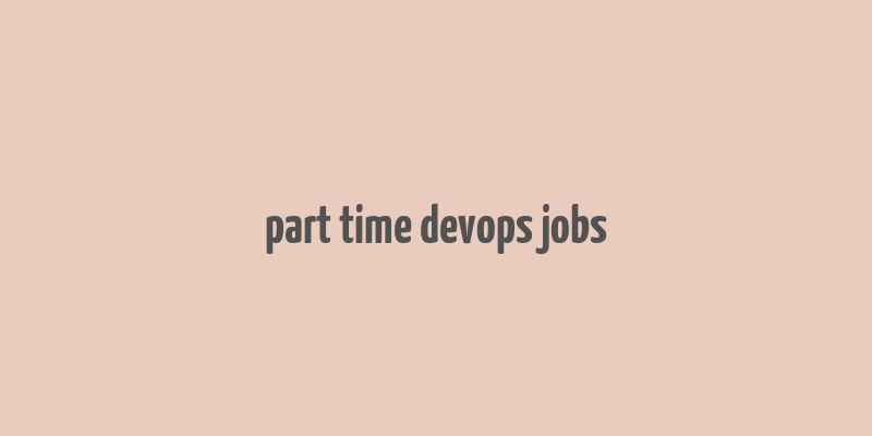 part time devops jobs