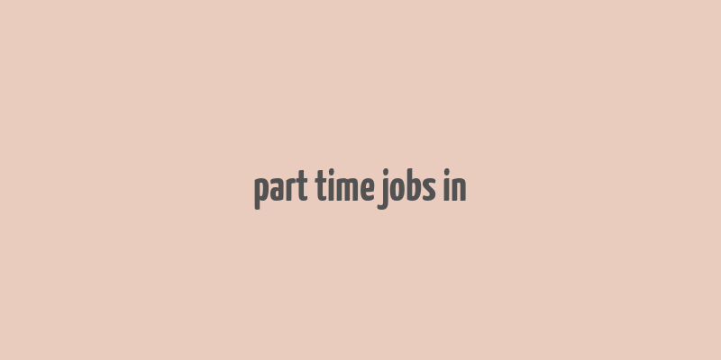 part time jobs in