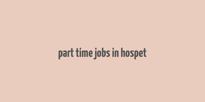 part time jobs in hospet