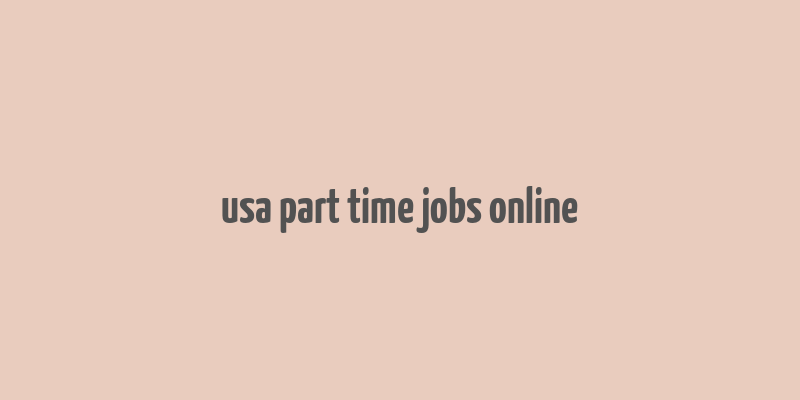 usa part time jobs online