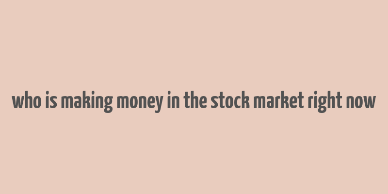 who is making money in the stock market right now