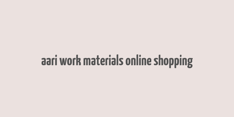 aari work materials online shopping