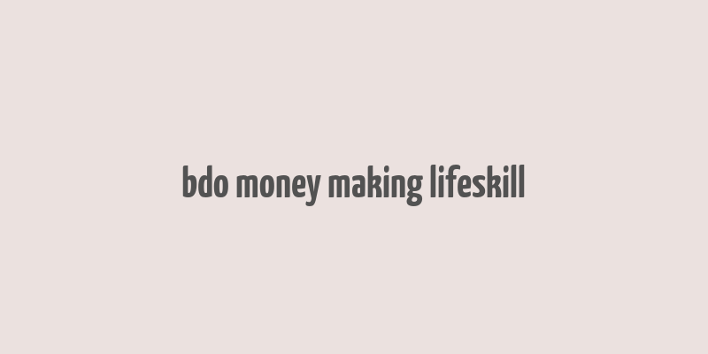 bdo money making lifeskill