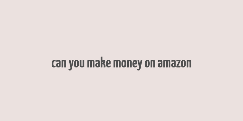 can you make money on amazon