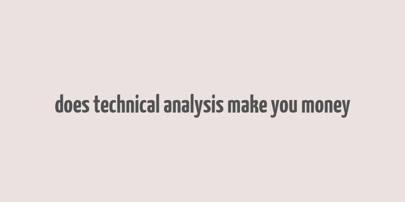 does technical analysis make you money