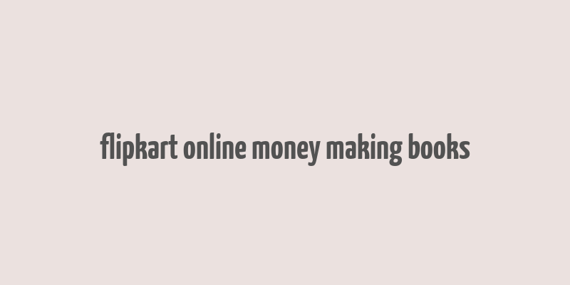 flipkart online money making books