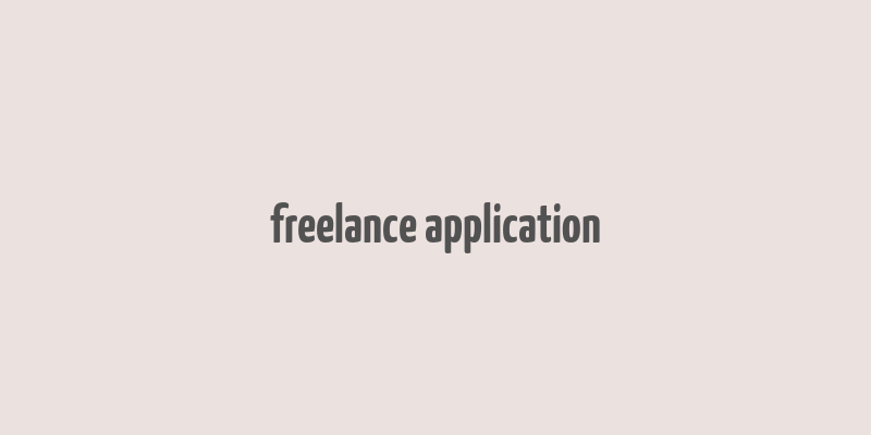 freelance application