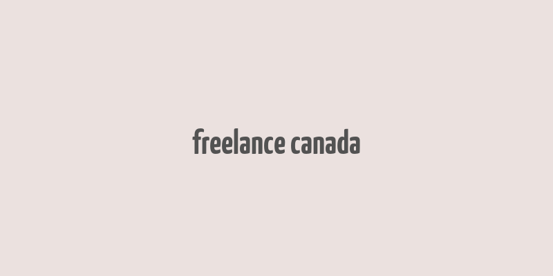 freelance canada