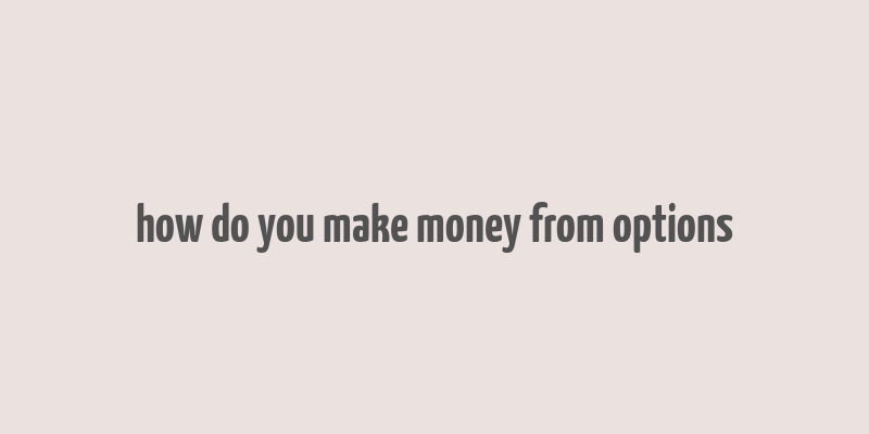 how do you make money from options