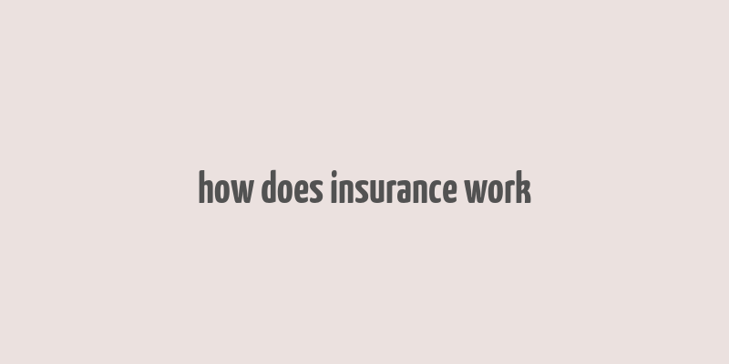 how does insurance work