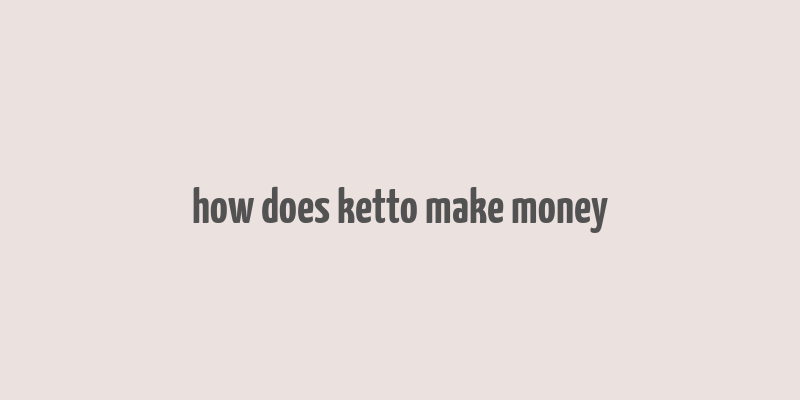 how does ketto make money