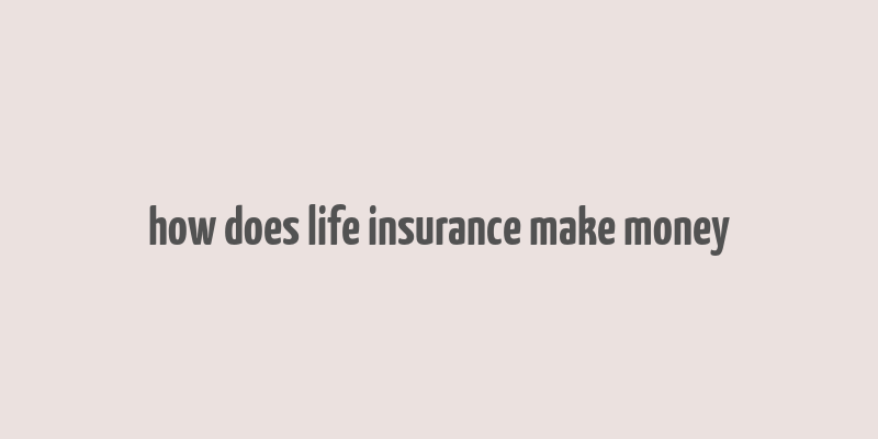 how does life insurance make money