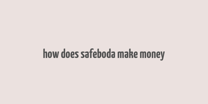 how does safeboda make money