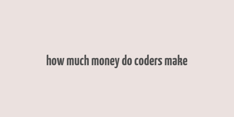 how much money do coders make