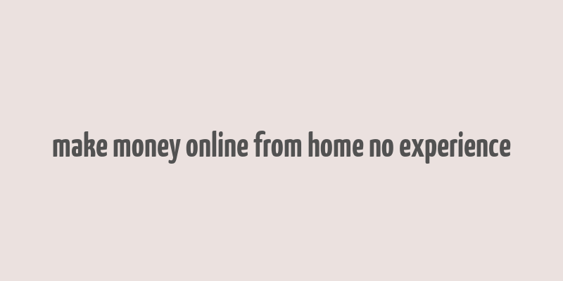 make money online from home no experience