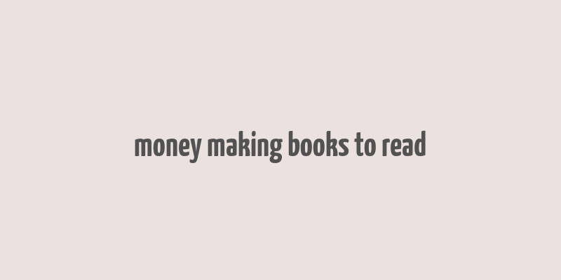 money making books to read