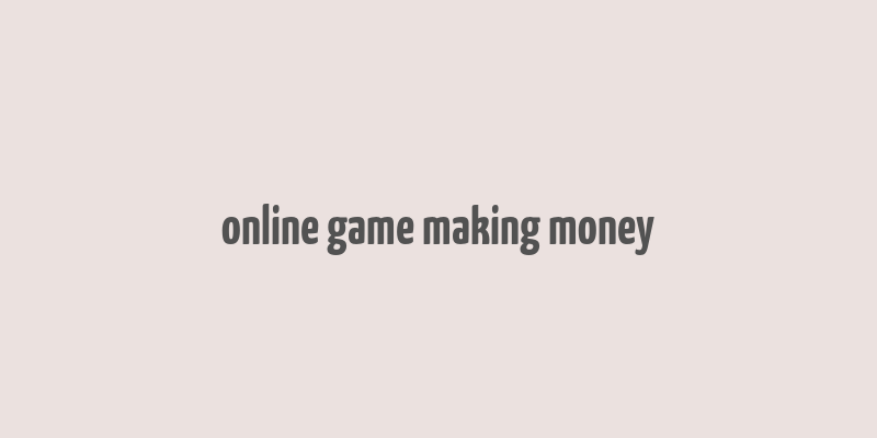 online game making money