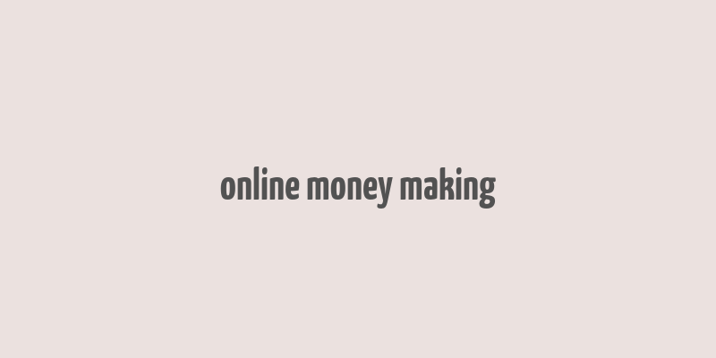 online money making