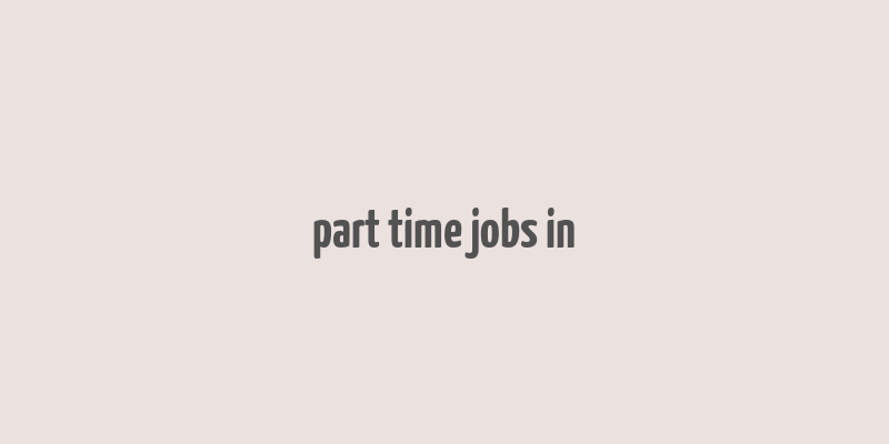 part time jobs in