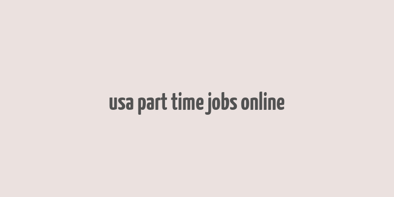 usa part time jobs online