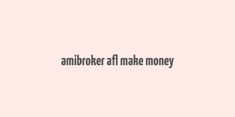 amibroker afl make money