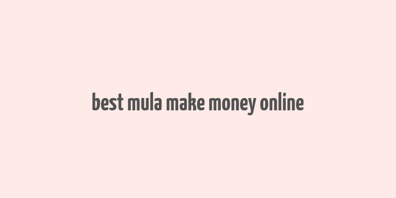 best mula make money online