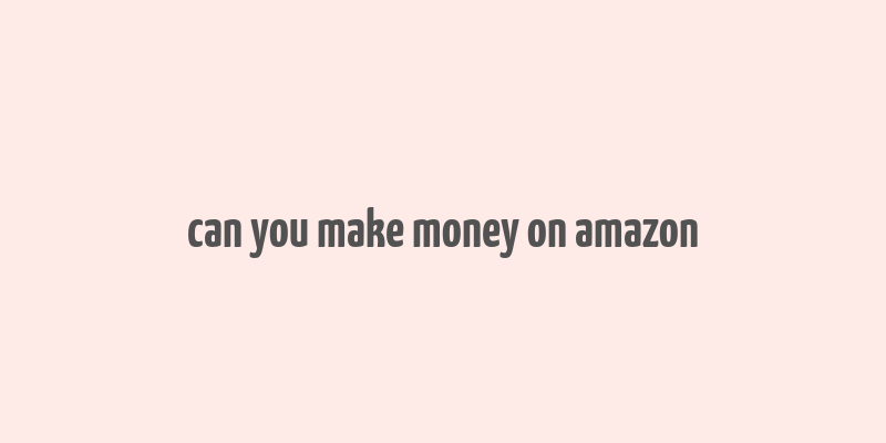 can you make money on amazon