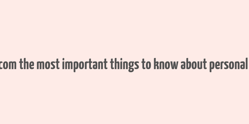 cinoko.com the most important things to know about personal finance