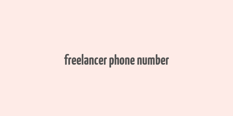 freelancer phone number