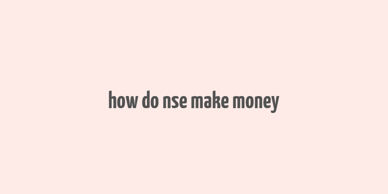 how do nse make money