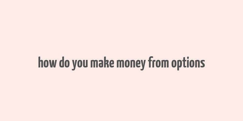 how do you make money from options