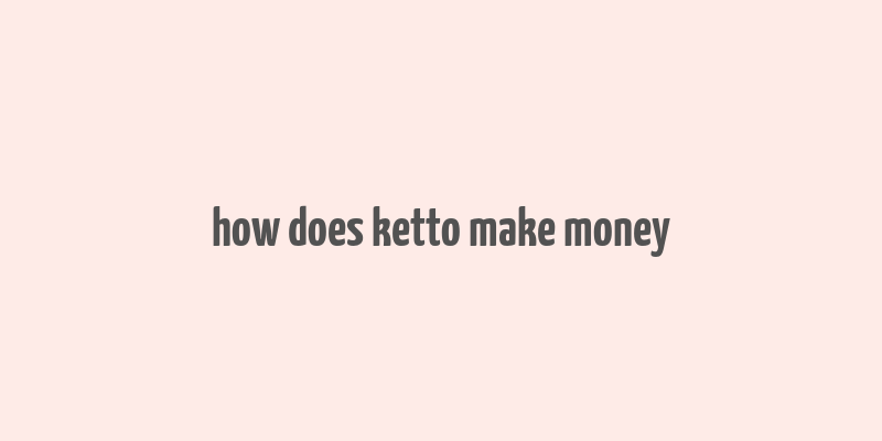 how does ketto make money