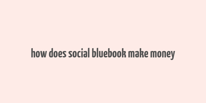 how does social bluebook make money