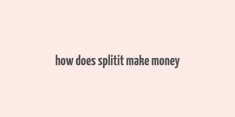 how does splitit make money